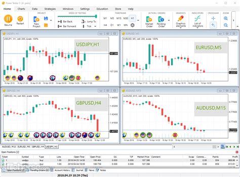 Ability to test all your trading ideas with no money risks. . Forex tester 5 download